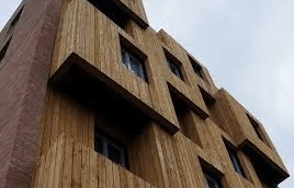 ساختمان ساخته شده از چوب ترموود